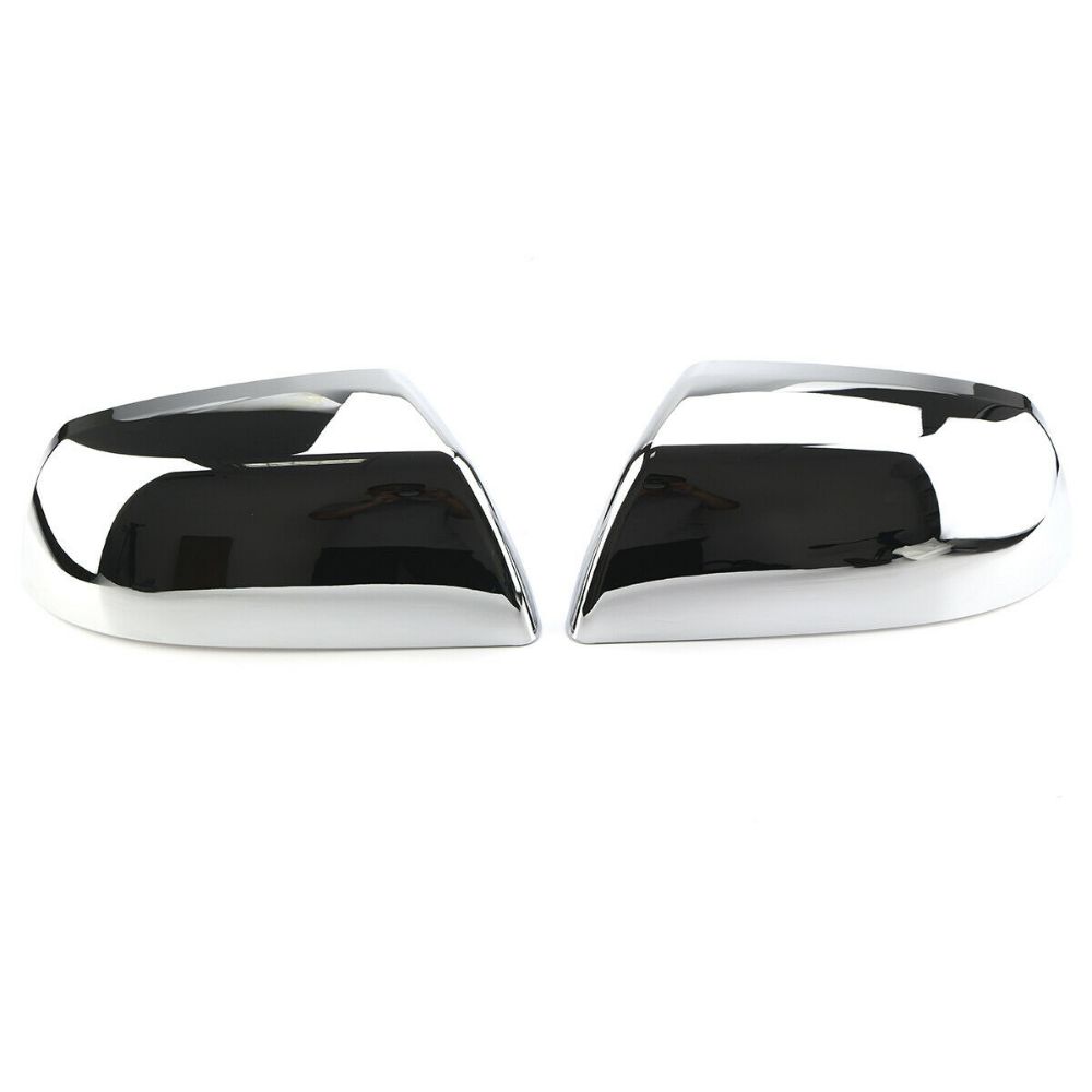 Chrome Plated Top Half Mirror Cover Non-Towing Mirror Overlay Fit for 2007-2020 Toyota Tundra Sequoia